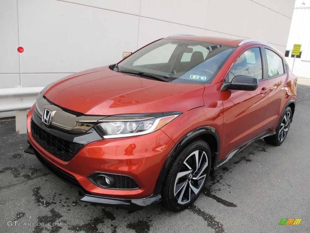 2019 HR-V Sport AWD - Orangeburst Metallic / Black photo #10