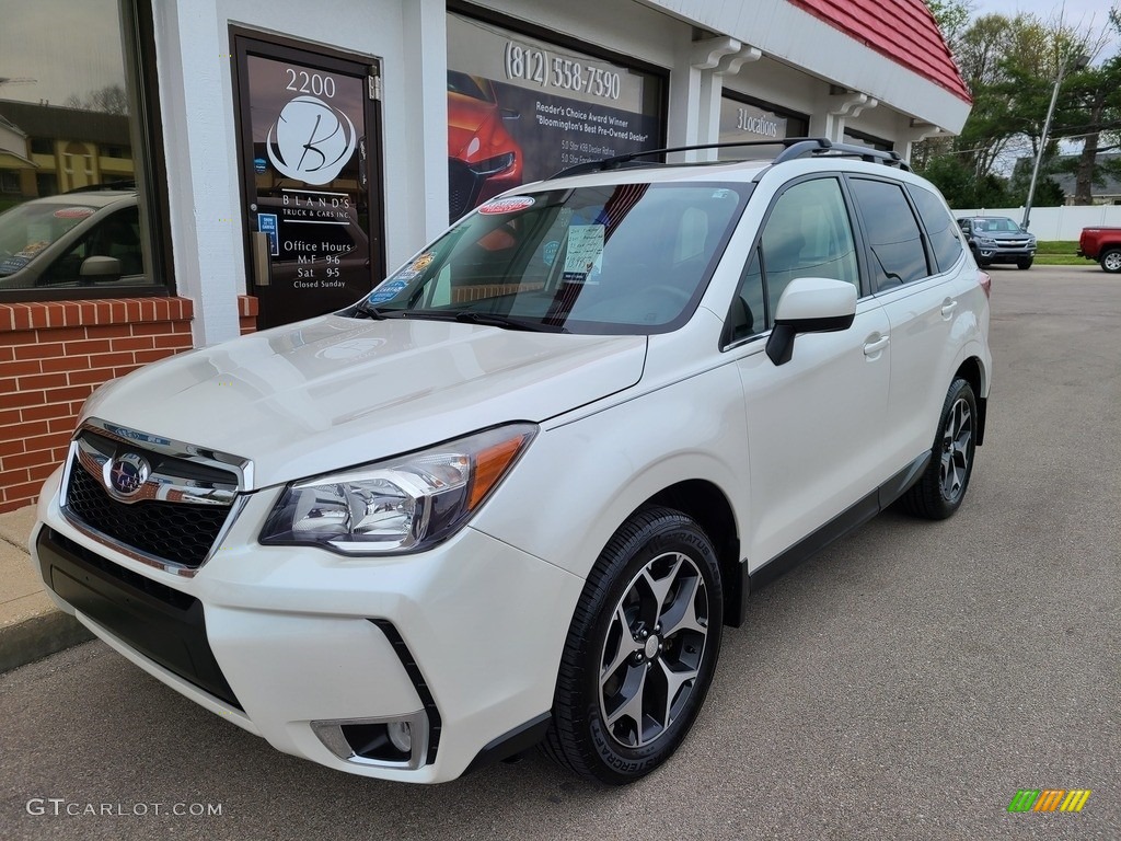 2014 Forester 2.0XT Premium - Satin White Pearl / Black photo #2