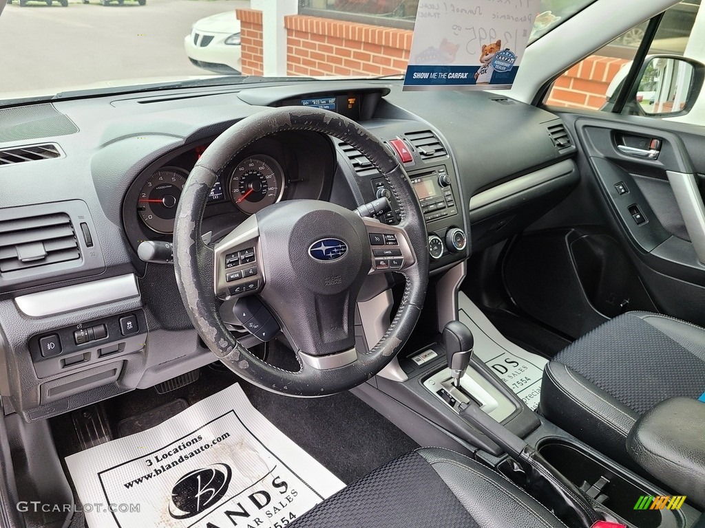 2014 Forester 2.0XT Premium - Satin White Pearl / Black photo #3