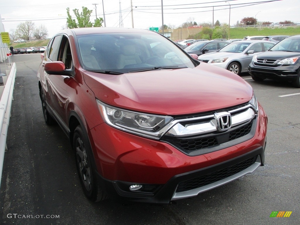 2019 CR-V EX AWD - Molten Lava Pearl / Ivory photo #7