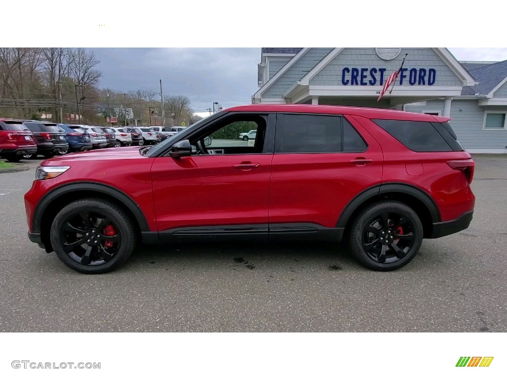 2021 Explorer ST 4WD - Rapid Red Metallic / Ebony photo #4