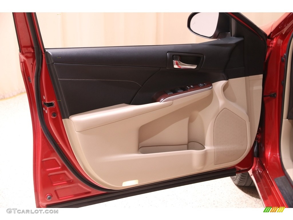 2013 Camry XLE - Barcelona Red Metallic / Ivory photo #4