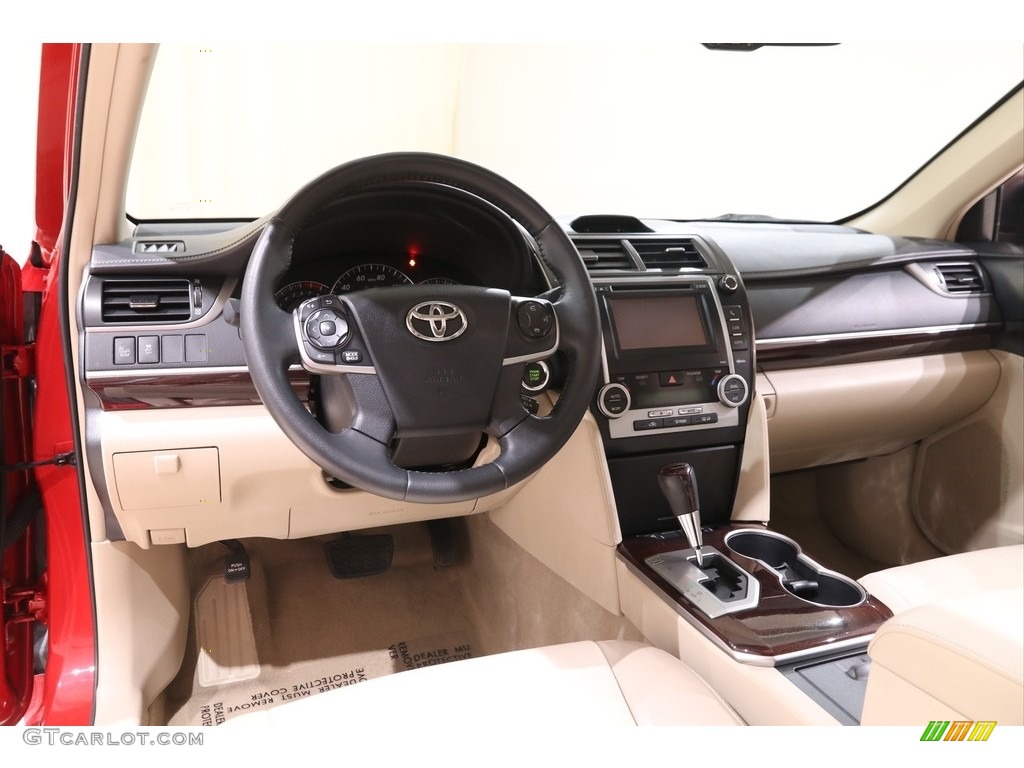 2013 Camry XLE - Barcelona Red Metallic / Ivory photo #6