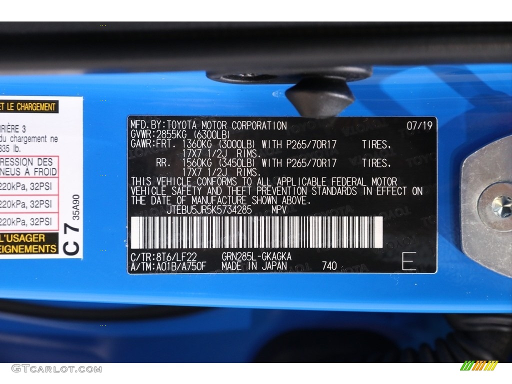 2019 4Runner TRD Pro 4x4 - Voodoo Blue / Black photo #21