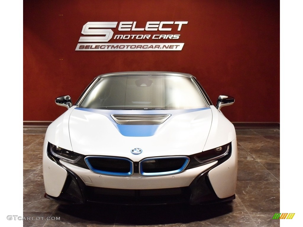 2019 i8 Roadster - Crystal White Pearl Metallic / Giga Amido photo #2