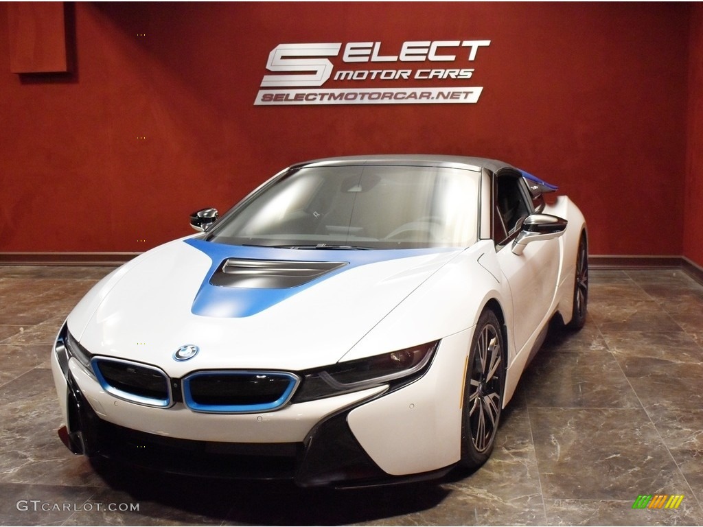 2019 i8 Roadster - Crystal White Pearl Metallic / Giga Amido photo #8