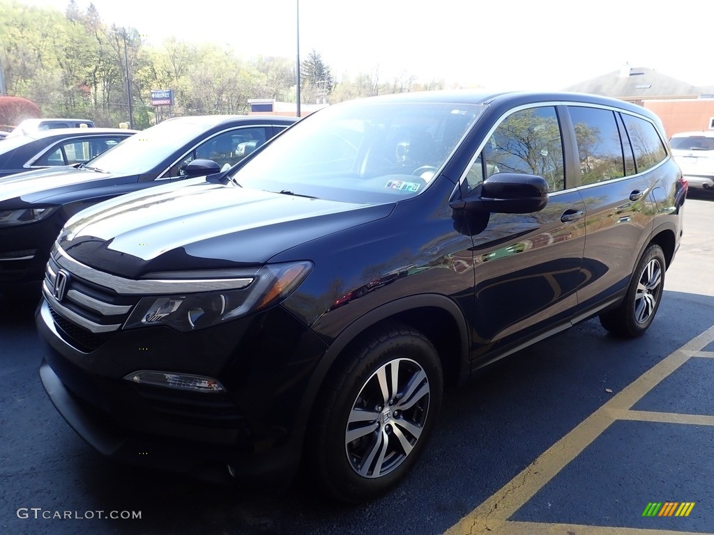 2016 Pilot EX-L AWD - Crystal Black Pearl / Black photo #1
