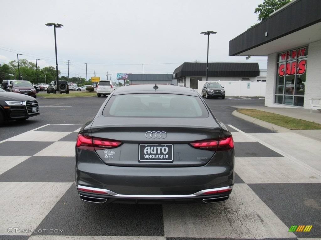 2021 A5 Sportback Premium Plus quattro - Daytona Gray Pearl Effect / Black photo #4