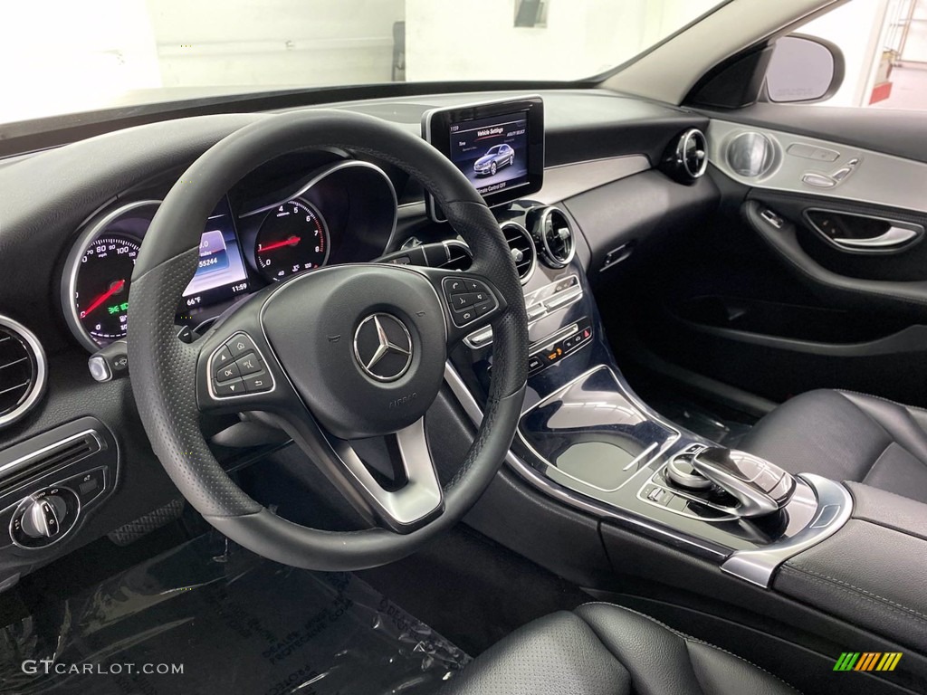 Black Interior 2015 Mercedes-Benz C 300 4Matic Photo #141787726