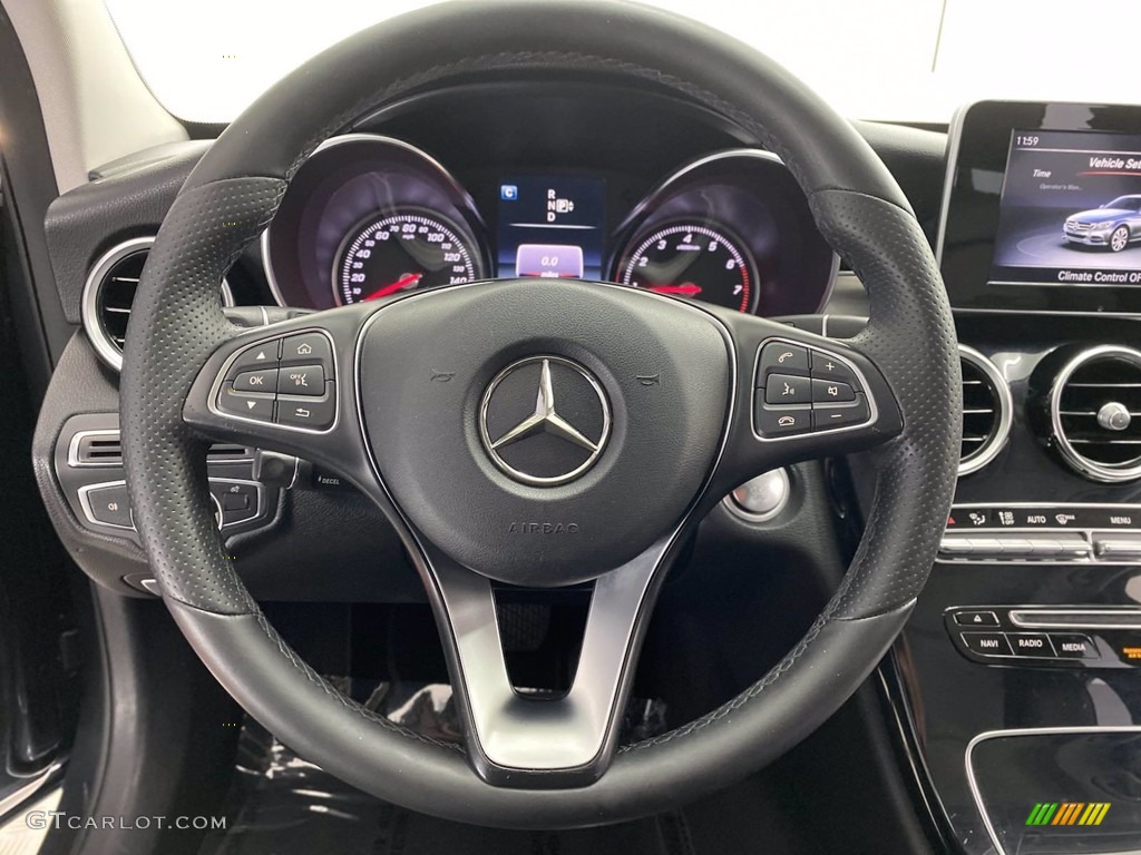 2015 Mercedes-Benz C 300 4Matic Black Steering Wheel Photo #141787777