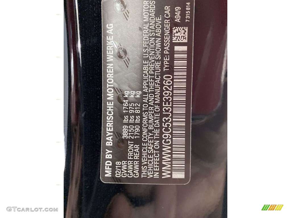 2018 Convertible Cooper S - Midnight Black Metallic / Carbon Black photo #35