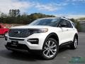Star White Metallic Tri-Coat 2021 Ford Explorer Platinum 4WD