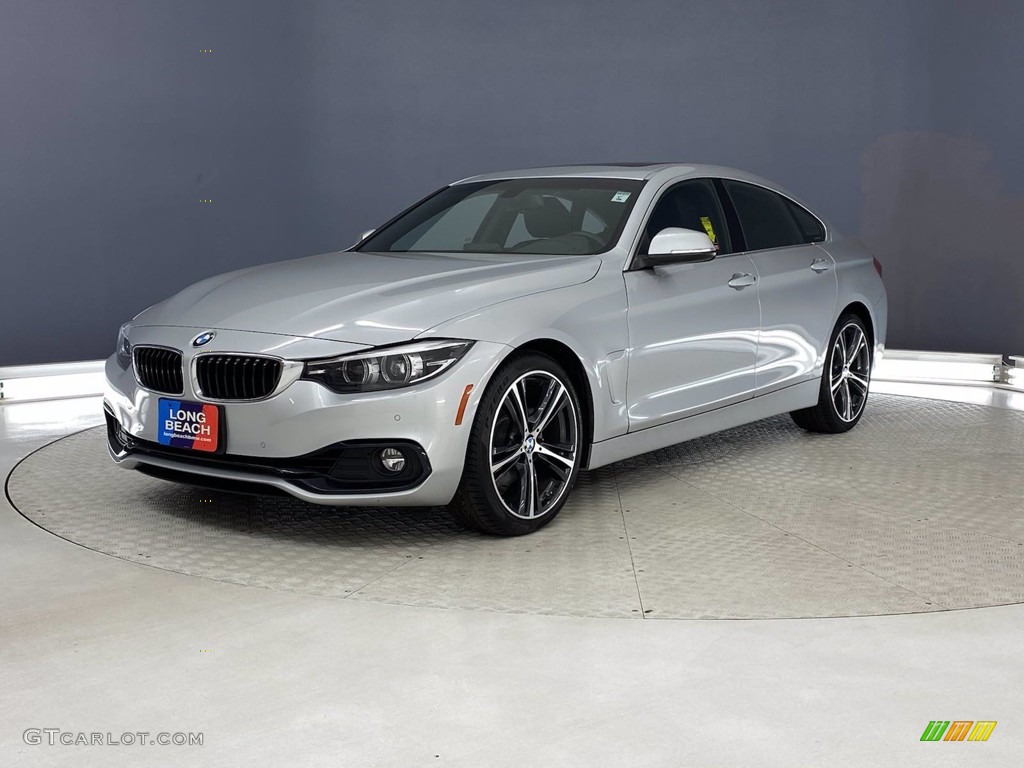 2018 4 Series 430i Gran Coupe - Glacier Silver Metallic / Black photo #3