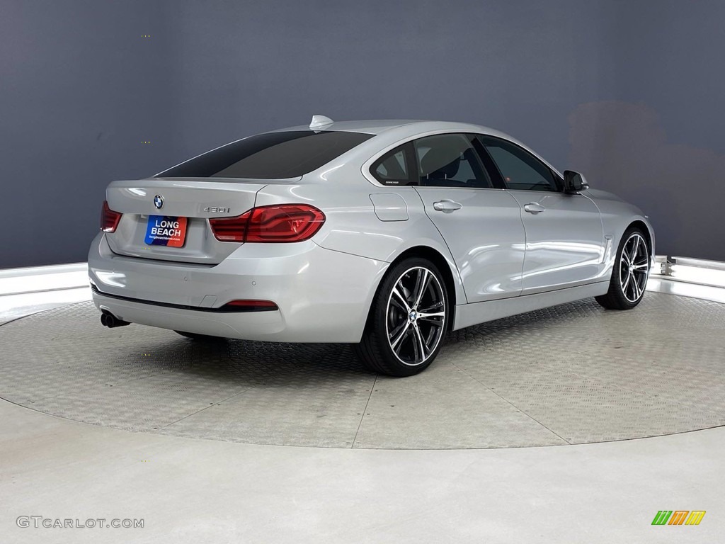 2018 4 Series 430i Gran Coupe - Glacier Silver Metallic / Black photo #5