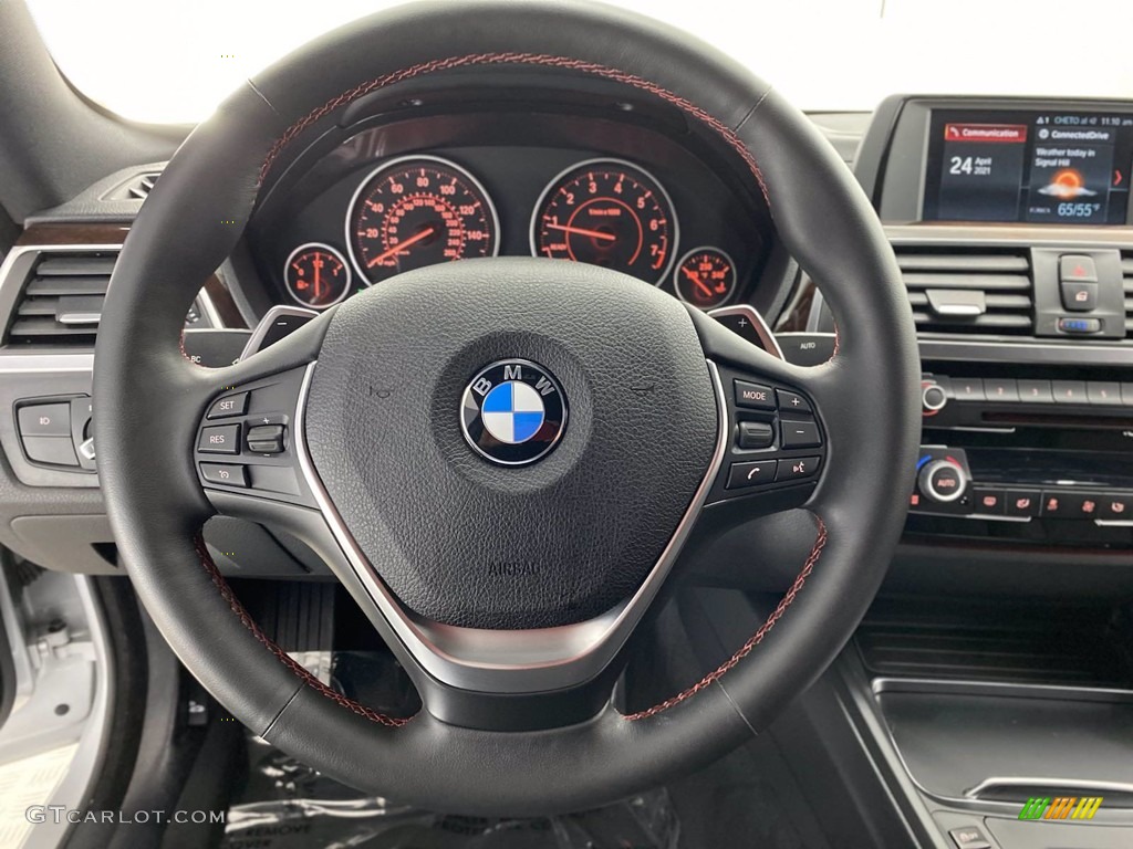2018 4 Series 430i Gran Coupe - Glacier Silver Metallic / Black photo #18
