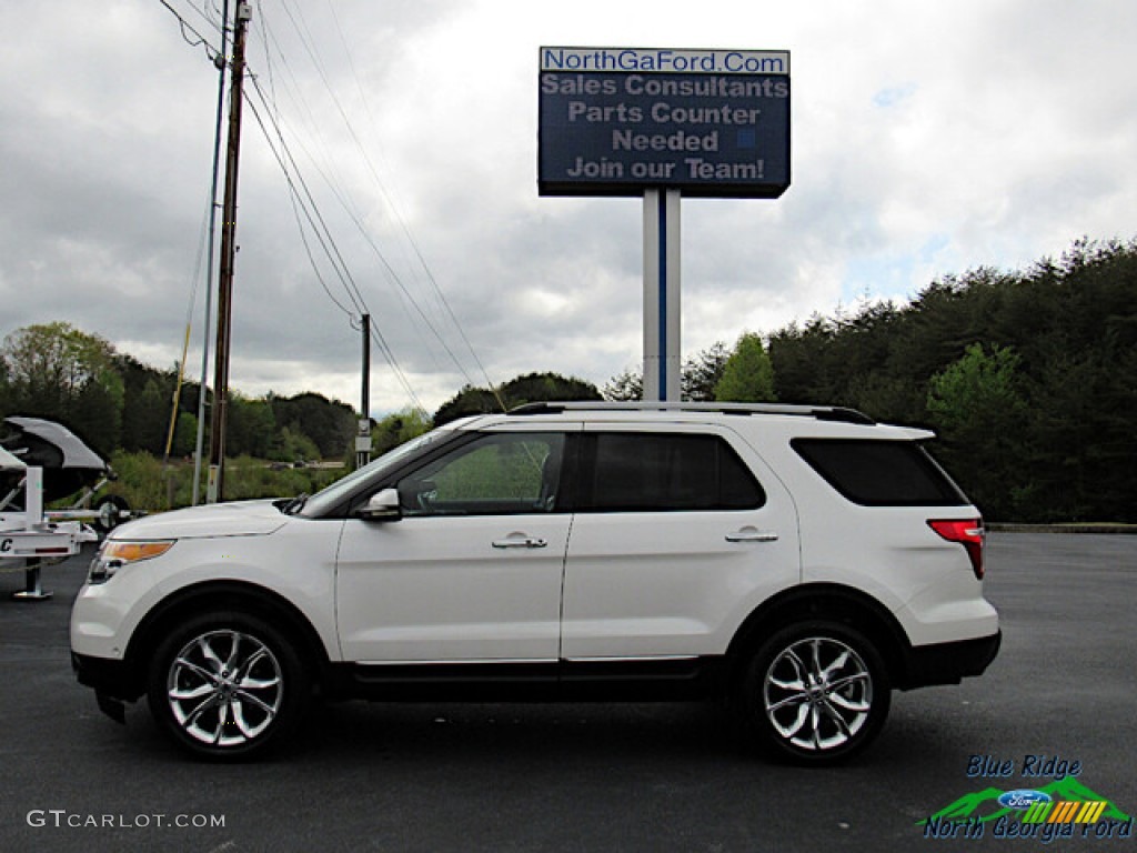 2011 Explorer Limited 4WD - White Platinum Tri-Coat / Charcoal Black photo #2