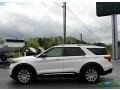 2021 Star White Metallic Tri-Coat Ford Explorer Hybrid Limited 4WD  photo #2