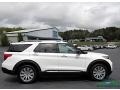 2021 Star White Metallic Tri-Coat Ford Explorer Hybrid Limited 4WD  photo #6