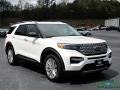 2021 Star White Metallic Tri-Coat Ford Explorer Hybrid Limited 4WD  photo #7