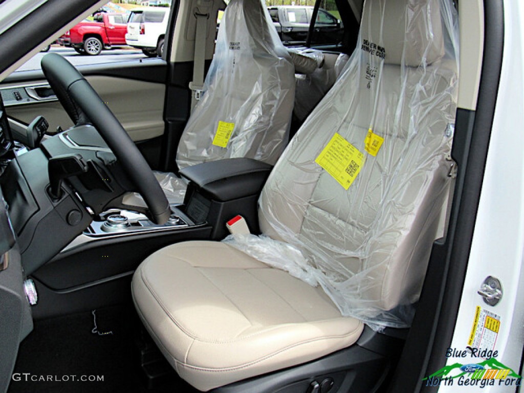 2021 Explorer Hybrid Limited 4WD - Star White Metallic Tri-Coat / Sandstone photo #11