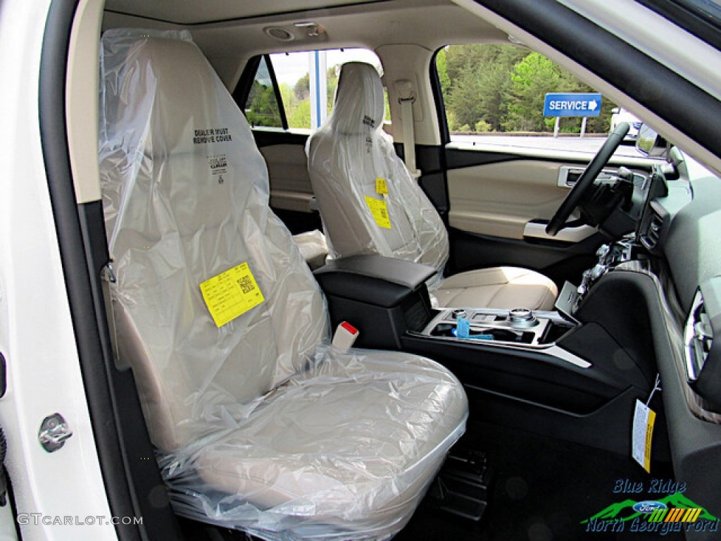 2021 Explorer Hybrid Limited 4WD - Star White Metallic Tri-Coat / Sandstone photo #12
