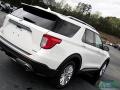 2021 Star White Metallic Tri-Coat Ford Explorer Hybrid Limited 4WD  photo #32