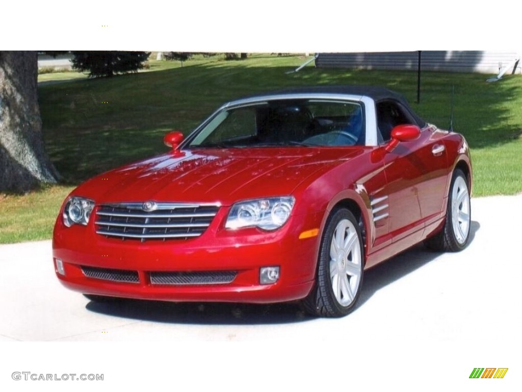 2005 Crossfire Limited Roadster - Blaze Red Crystal Pearlcoat / Dark Slate Grey photo #1