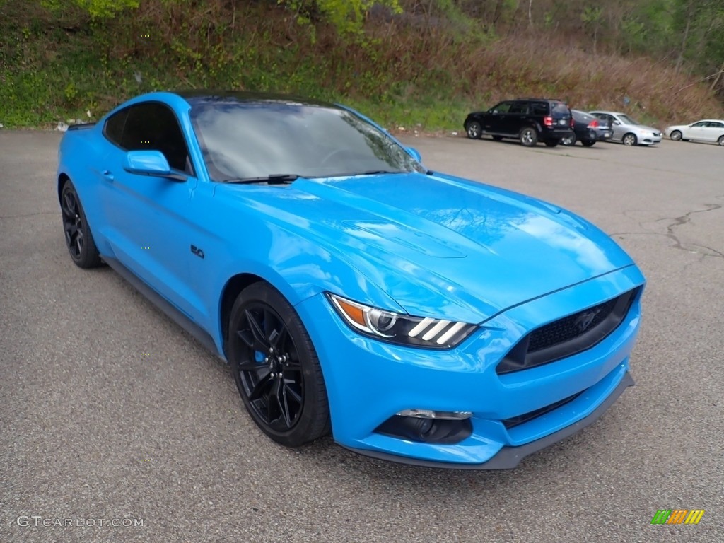 2017 Mustang GT Coupe - Grabber Blue / Ebony photo #3