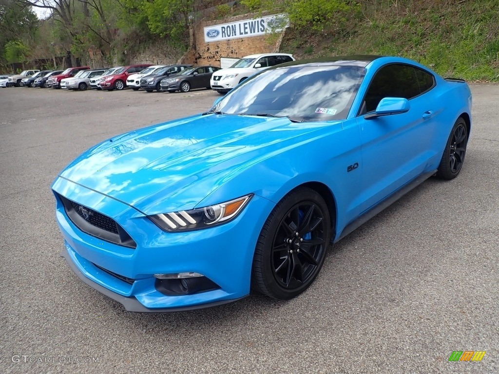2017 Mustang GT Coupe - Grabber Blue / Ebony photo #4