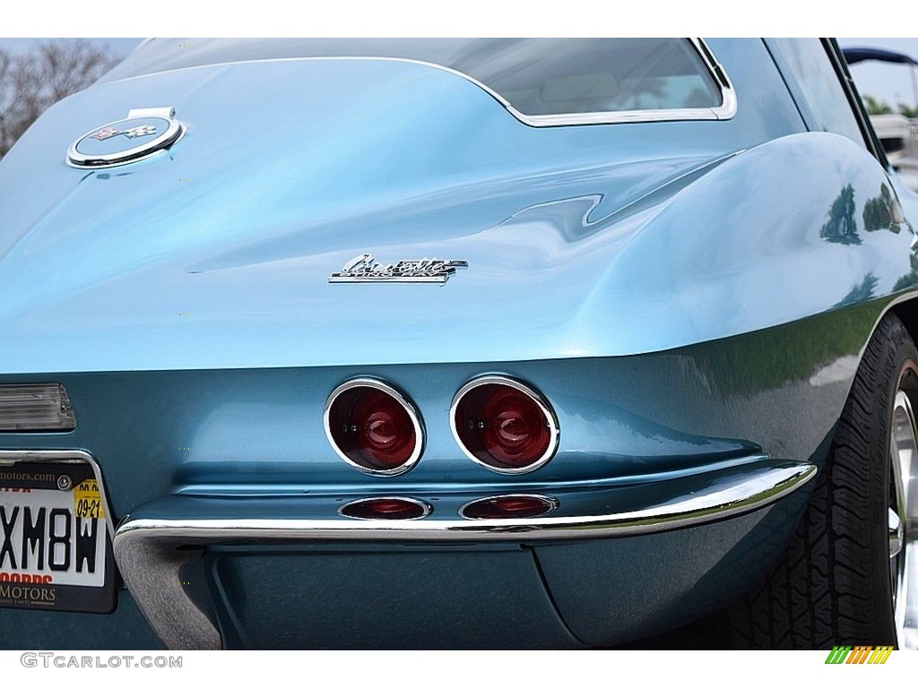 1967 Corvette Coupe - Marina Blue / White/Black photo #9
