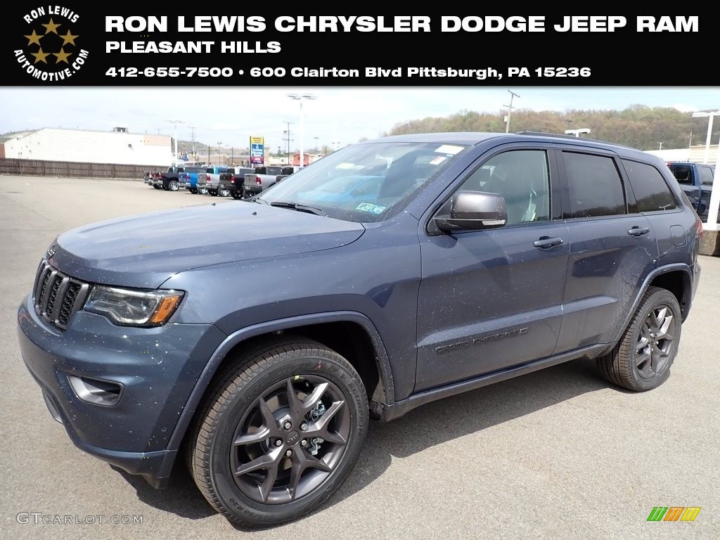 2021 Grand Cherokee Limited 4x4 - Slate Blue Pearl / Black photo #1