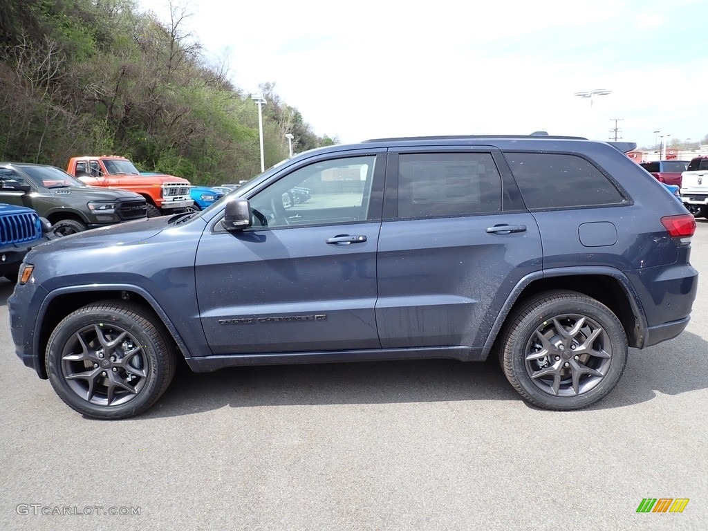Slate Blue Pearl 2021 Jeep Grand Cherokee Limited 4x4 Exterior Photo #141792461