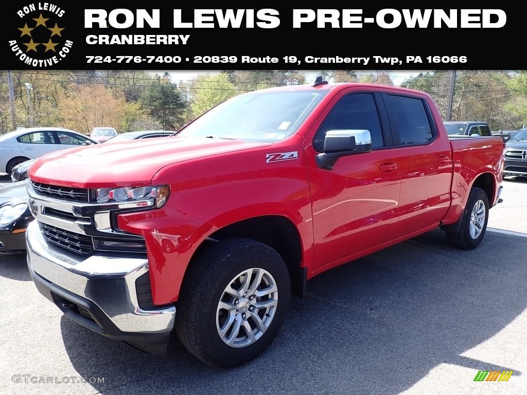 2019 Silverado 1500 LT Crew Cab 4WD - Red Hot / Jet Black photo #1