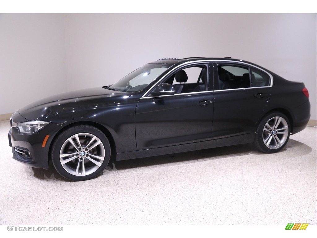 2018 3 Series 330i xDrive Sedan - Black Sapphire Metallic / Black photo #3