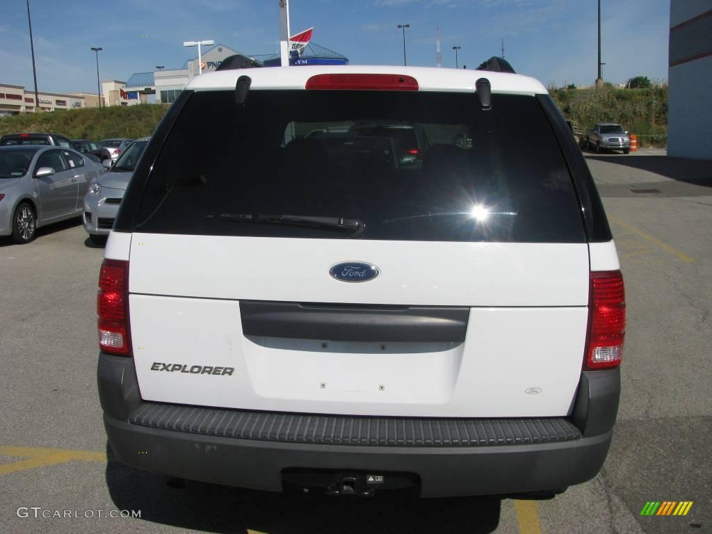 2003 Explorer XLS 4x4 - Oxford White / Graphite Grey photo #5