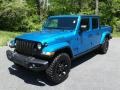 2021 Hydro Blue Pearl Jeep Gladiator Willys 4x4  photo #2