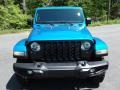 2021 Hydro Blue Pearl Jeep Gladiator Willys 4x4  photo #3