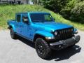 2021 Hydro Blue Pearl Jeep Gladiator Willys 4x4  photo #4