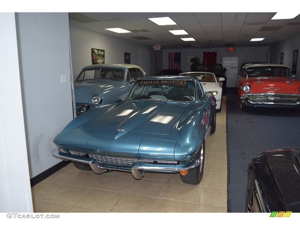 1967 Corvette Coupe - Marina Blue / White/Black photo #122