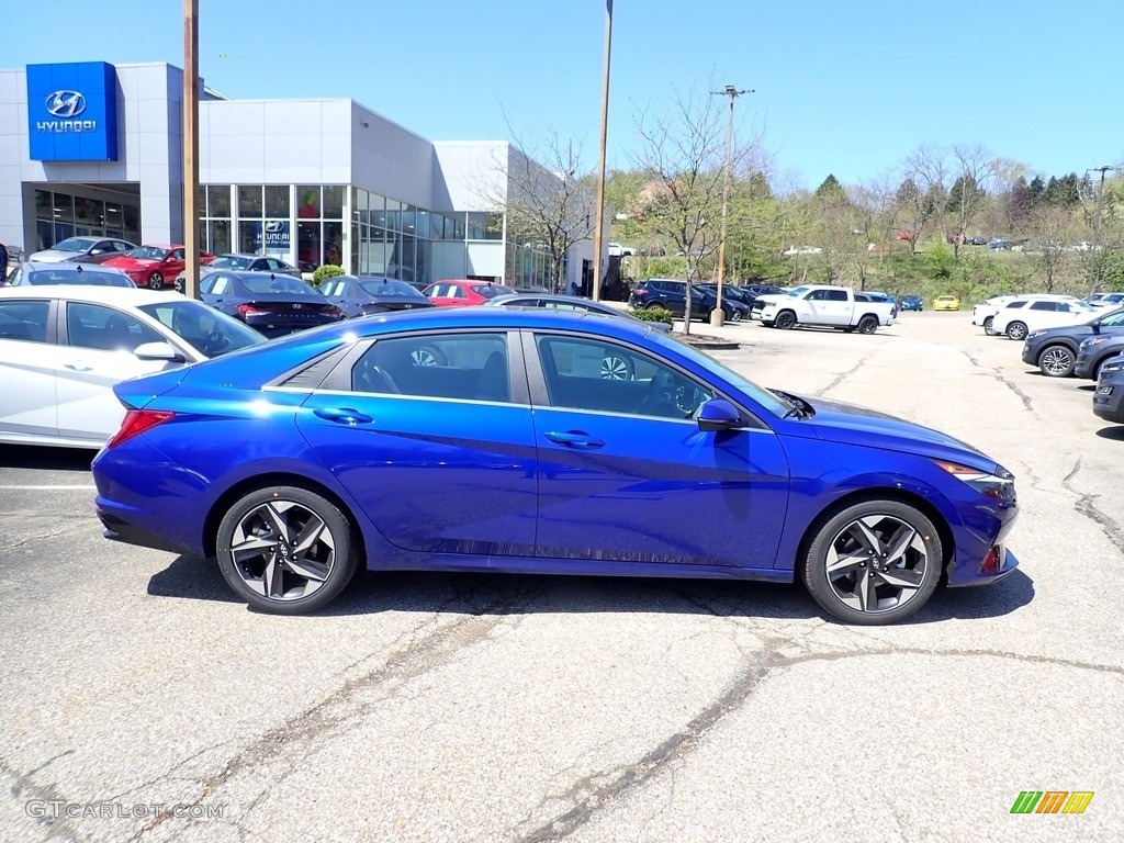 2021 Elantra SEL - Intense Blue / Medium Gray photo #1