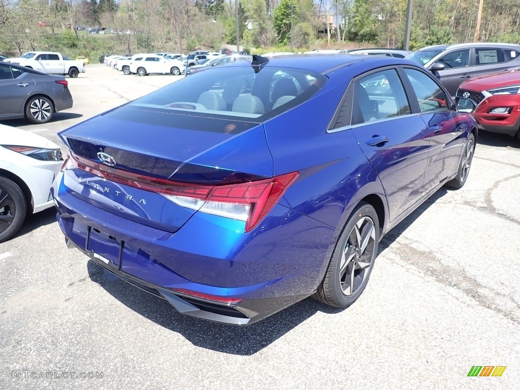 2021 Elantra SEL - Intense Blue / Medium Gray photo #2