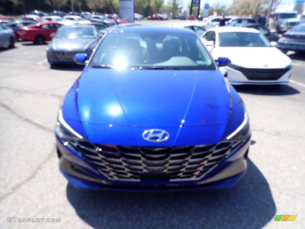 2021 Elantra SEL - Intense Blue / Medium Gray photo #4