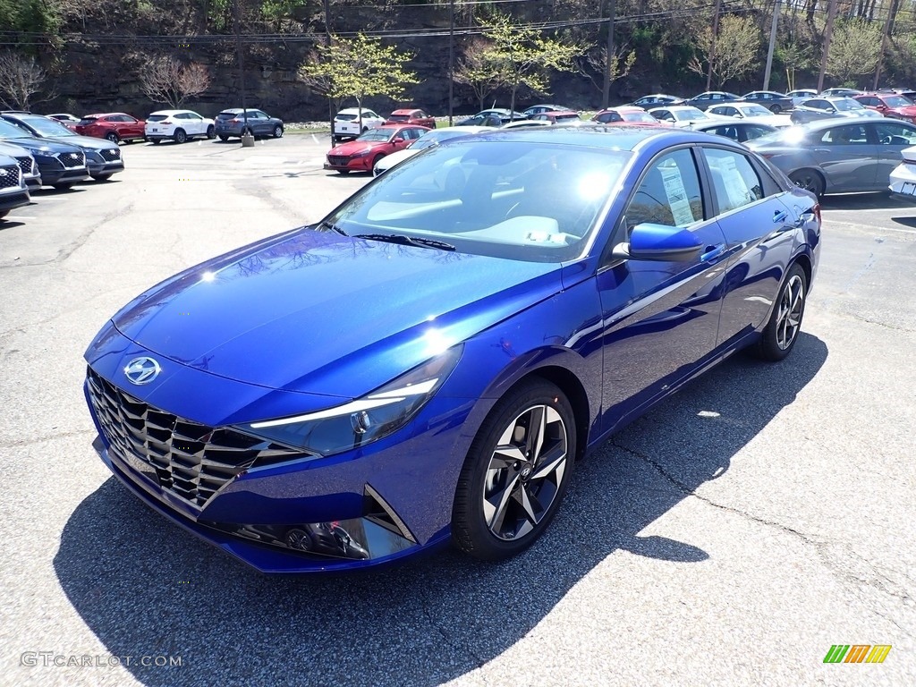 2021 Elantra SEL - Intense Blue / Medium Gray photo #5