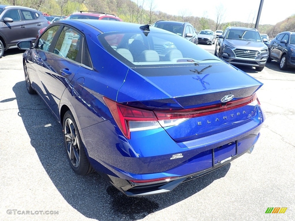 2021 Elantra SEL - Intense Blue / Medium Gray photo #6
