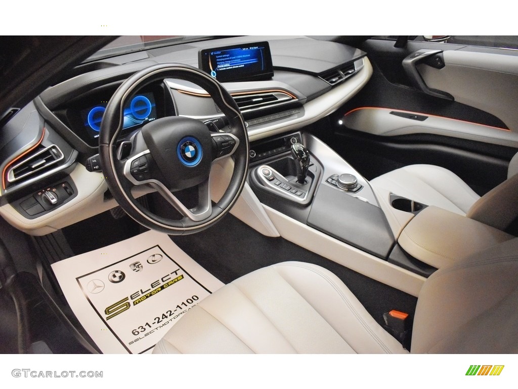 2015 i8 Pure Impulse World - Crystal White Pearl Metallic / Pure Impulse Carum Spice Grey photo #9