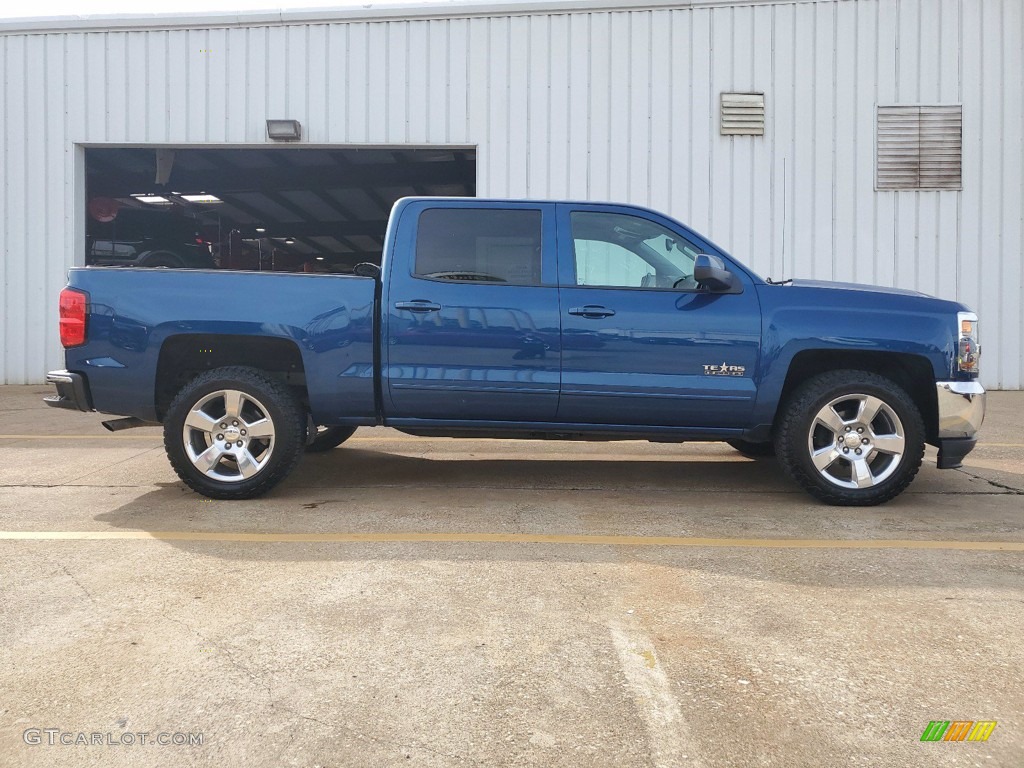 2017 Silverado 1500 LT Crew Cab - Deep Ocean Blue Metallic / Jet Black photo #12