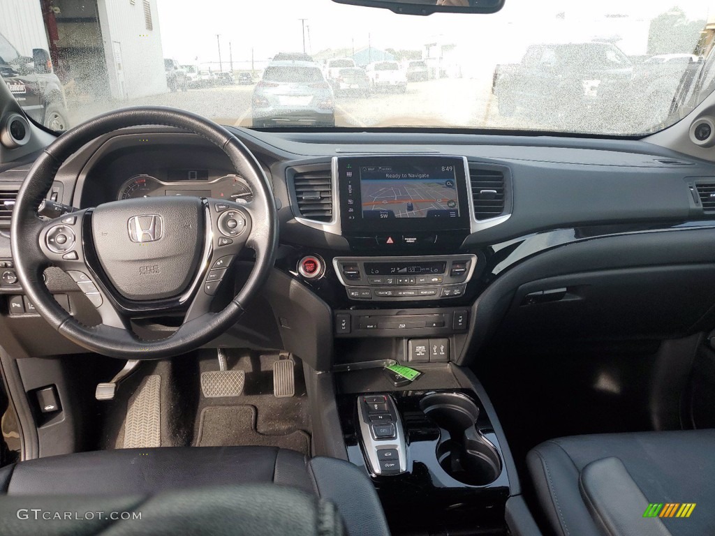 2016 Honda Pilot Touring AWD Black Dashboard Photo #141798158