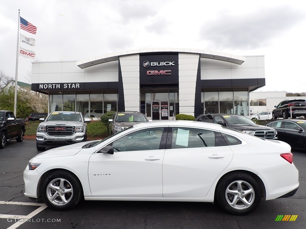 2017 Malibu LS - Summit White / Dark Atmosphere/Medium Ash Gray photo #1