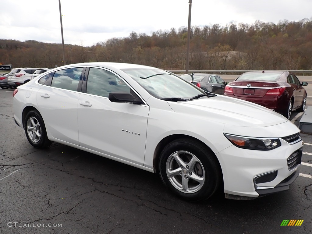 2017 Malibu LS - Summit White / Dark Atmosphere/Medium Ash Gray photo #4