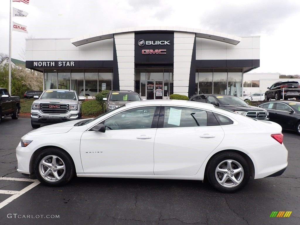 2017 Malibu LS - Summit White / Dark Atmosphere/Medium Ash Gray photo #13